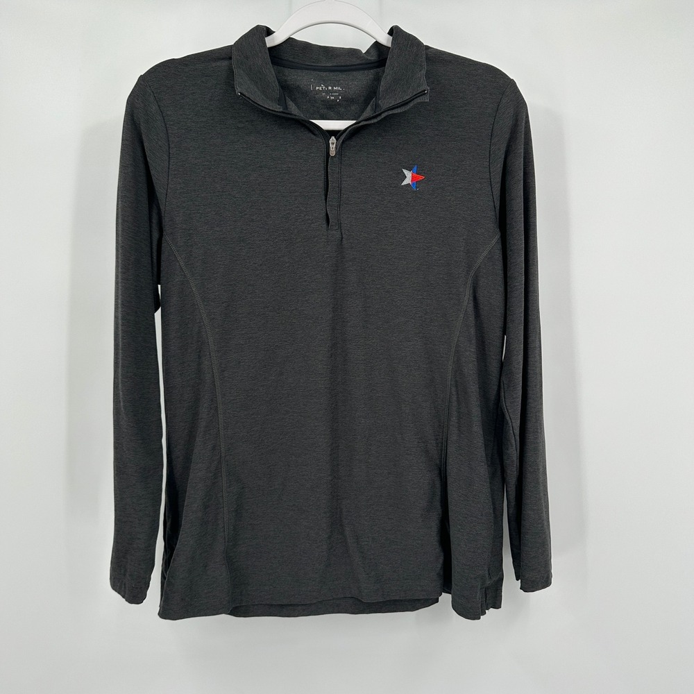 Peter Millar Womens Quarter Zip Pullover Size L Performance Golf Athleisure Top
